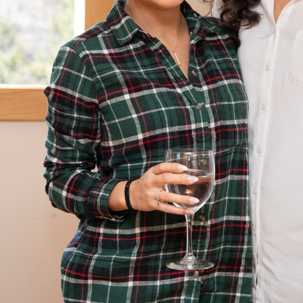 american eagle boyfriend fit plaid flannel shirt